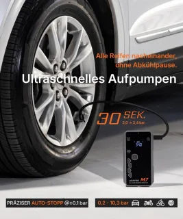 Smart Jumpstarter & Powerbank met Compressor