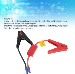 SnelShoppen jump starter kabel met accuklemmen voor EC5 connector