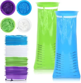 SnelShoppen pack van 30 spitzakken met ring, 1000ml