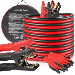 SnelShoppen starterkabel 6 m accukabel met krokodillenklemmen voor auto 12/24 V