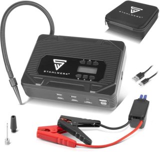 STAHLWERK PB-1400 ST — alles-in-één powerbank, jumpstarter en compressor