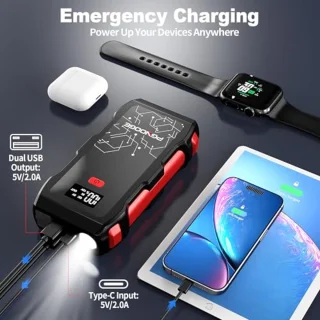 Startaccu Starthulp 12V 6000A 26800mAh