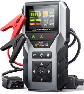 Starthulp powerbank voor auto's met OBD2-diagnoseapparaat en autoaccu-tester
