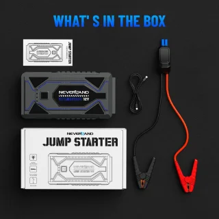 Startkabels Draagbare Jumpstarter 20000mAh 12V met Luchtcompressor