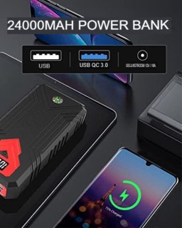 Startkabels Met Accu Jumpstarter Auto Starthulp