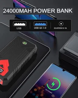 Startkabels Met Accu Jumpstarter Auto Starthulp
