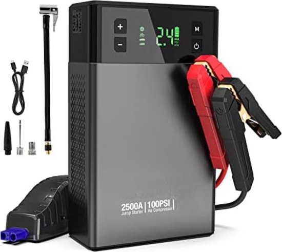 Krachtige alles-in-één starthulp en compressor: VX1 Jumpstarter getest