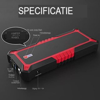Startkabels Met Accu Jumpstarter Auto Starthulp