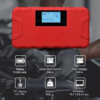 Startkabels Met Accu Jumpstarter Auto