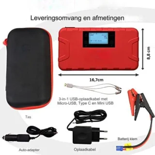 Startkabels Met Accu Jumpstarter Auto