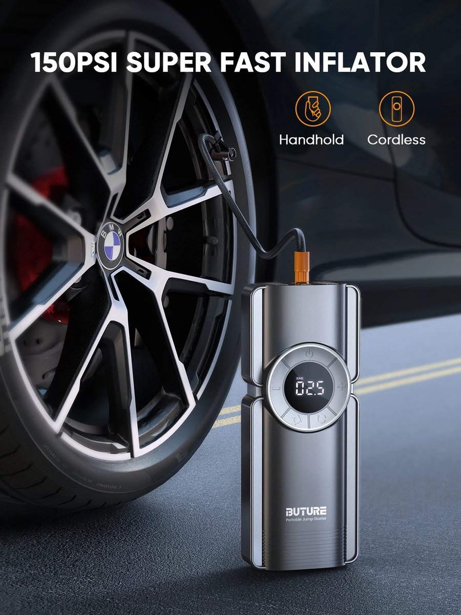 Stemily 4-in-1 Jumpstarter 20000mAh Powerbank