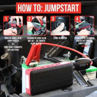 Strex 12V Jumpstarter 1000A 18000mAh 4-in-1