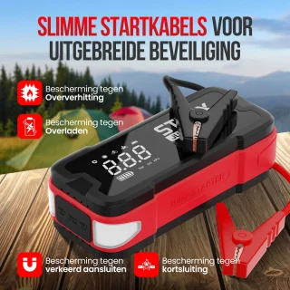 Strex 12V Jumpstarter 4000A 24000mAh Met Compressor
