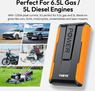 ThiEYE T1 Utrai Jumpstarter 12V 1250A 12000mAh
