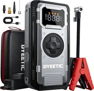Thijox accu auto starthulp powerbank jumpstarter met compressor