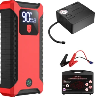 Toivo 12V Jumpstarter 1000A met Compressor en Powerbank