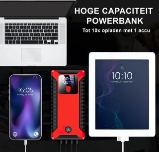 Toivo 12V Jumpstarter 1000A met Compressor en Powerbank