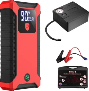 Toivo 12V Jumpstarter 1000A met Compressor en Powerbank