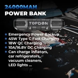 Topdon JS3000 jumpstarter voor auto