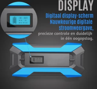 Truskore Jumpstarter 12V 800A 10000mAh Blauw/Zwart