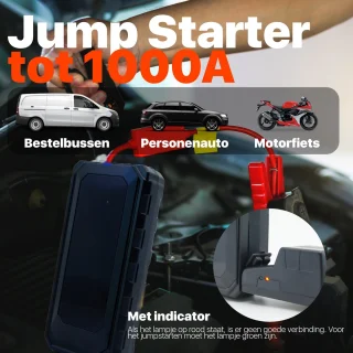Ultralight 12V Jumpstarter 1000A 3-in-1