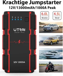 Utrai 12V Compact Jumpstarter 13000mAh 1000A