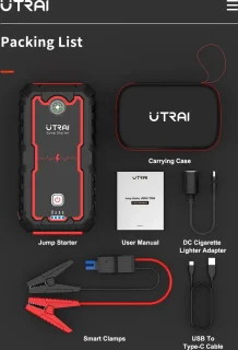 Utrai Auto Acculader 2000A Jumpstarter 8-in-1