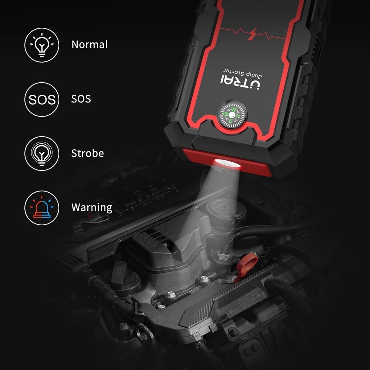 Utrai Auto Acculader 2000A Jumpstarter 8-in-1