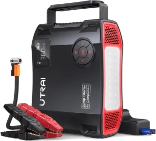 Utrai JS-5 4-in-1 Jumpstarter en Powerbank 12V 2000A Zwart