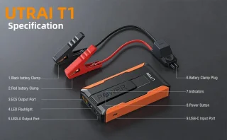 UTRAI T1 Auto Jump Starter 1400A