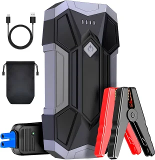 VALI® jumpstarter type-c draagbare accu - zwart/grijs