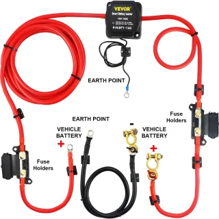 VEVOR 12V 140A Split-Charge Batterijrelais Set