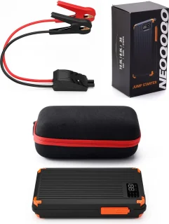 VFLY Jump Starter 12V 3000A 4-in-1 Zwart/Rood