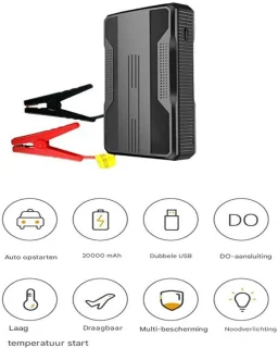 Vitdipy 12V Jumpstarter Auto-accustarter