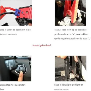 Vitdipy 12V Jumpstarter Auto-accustarter