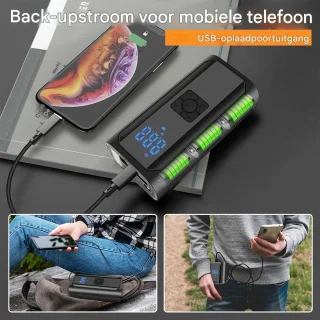 Vitdipy 12V Jumpstarter voor Auto