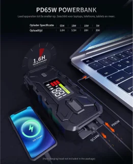 White-Label® Jumpstarter Accubooster Zwart