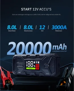 White-Label® Jumpstarter Accubooster Zwart