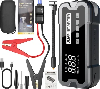 Woegel A2 12V Jumpstarter 24000mAh 4000A Zwart-grijs