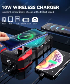 Woegel Jumpstarter 12V 23800mAh 2500A 7in1 inclusief opbergcase