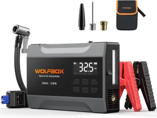 De WOLFBOX Jumpstarter 12V Startbooster in één oogopslag