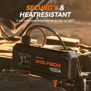 WOLFBOX Jumpstarter 12V Starthulp voor Auto
