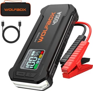 WOLFBOX Jumpstarter 12V Starthulp voor Auto