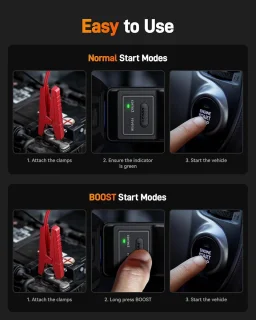 Wolfbox Jumpstarter 3000A 16000mAh met Compressor en Startkabels