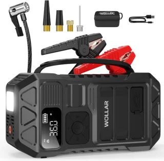 WOLLAR 3000A jump starter met luchtcompressor
