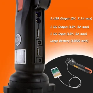 Yard Force Jumpstarter 12000mAh 12V 400A