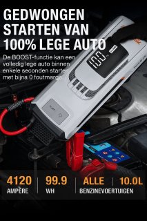 Wat vinden we goed aan de Yesper FAST MAX Jumpstarter 27.000 mAh Accubooster 12V
