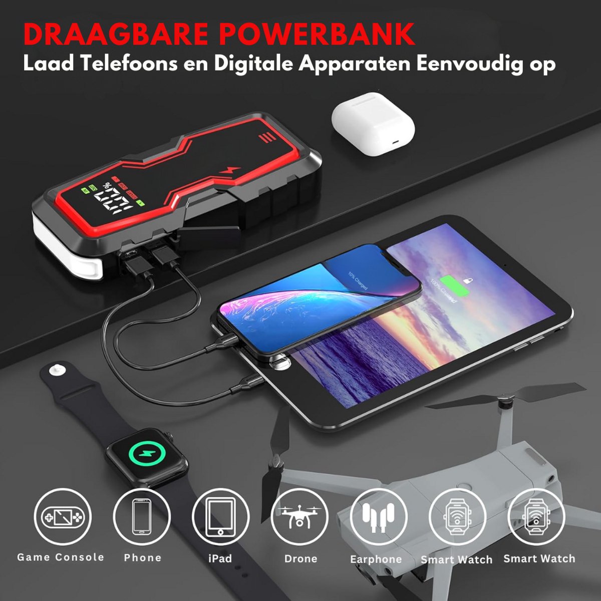 ZRSS® 12V Jumpstarter Accu Booster
