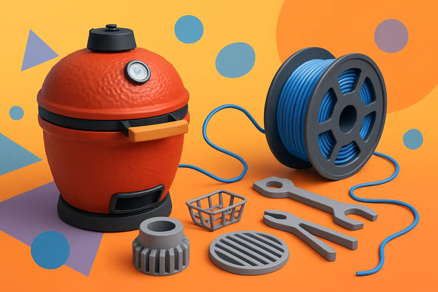 3D-geprinte kamado-hacks: handige accessoires die je zelf kunt printen en waar je de bestanden vindt