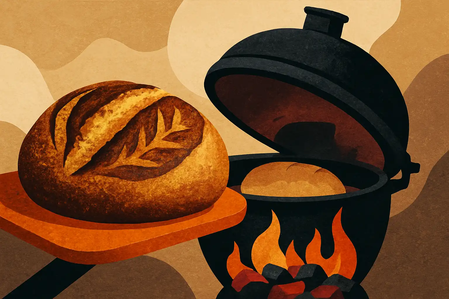 Brood bakken op de kamado: zo creëer je artisan sourdough met houtskoolcharme